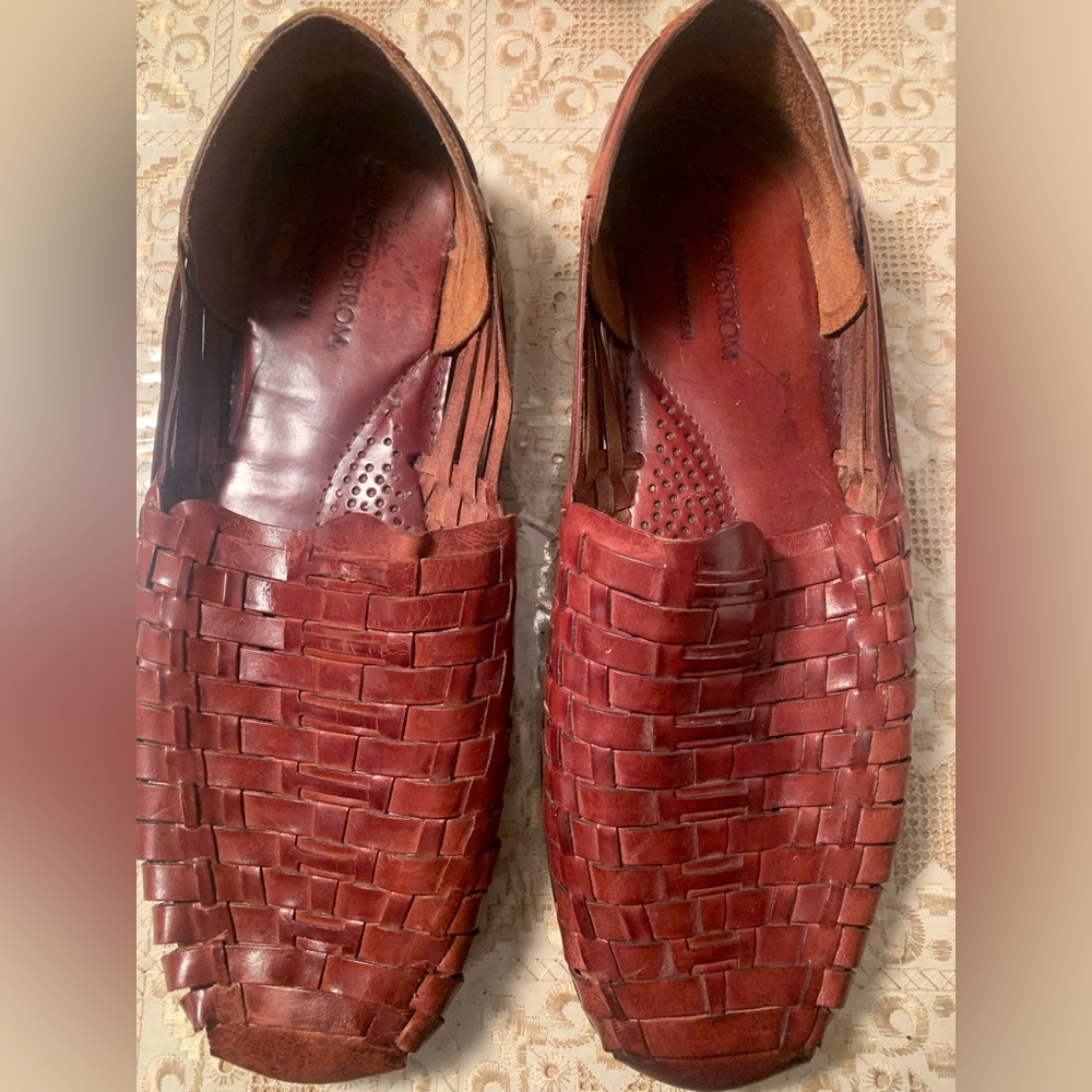 Woven Leather shoes Size 13